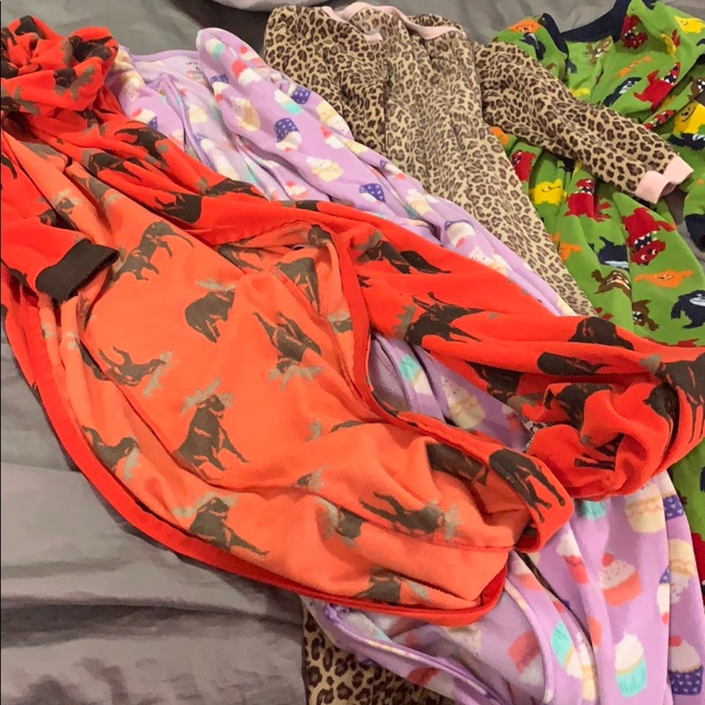 Footed PJs from Carters, 4 in the set